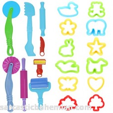 Kare & Kind® Set of 20pcs Smart Dough Tools Kit with Models and Molds Retail Packaging Trees and Animals B00B7YPJN6